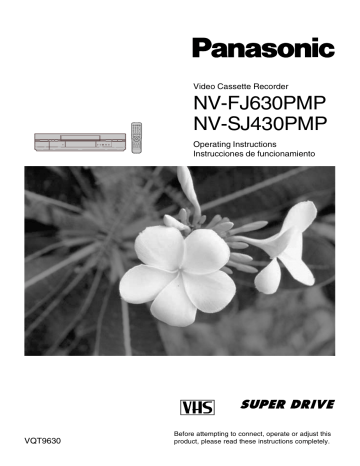 Panasonic NVSJ430PMP, NVFJ630PMP Operating instructions Panasonic NVSJ430PMP, NVFJ630PMP Operating instructions