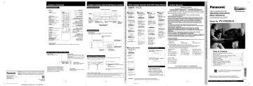Panasonic PVV4524SK Operating instructions Panasonic PVV4524SK Operating instructions