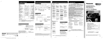 Panasonic PVV4623SK Operating instructions Panasonic PVV4623SK Operating instructions
