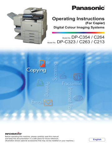 Panasonic DPC354, DPC213, DPC264, DPC323, DPC263 Operating instructions Panasonic DPC354, DPC213, DPC264, DPC323, DPC263 Operating instructions