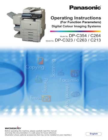 Panasonic DPC354, DPC213, DPC264, DPC323, DPC263 Operating instructions Panasonic DPC354, DPC213, DPC264, DPC323, DPC263 Operating instructions