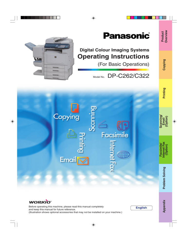Panasonic DPC262, DPC322 Operating instructions Panasonic DPC262, DPC322 Operating instructions