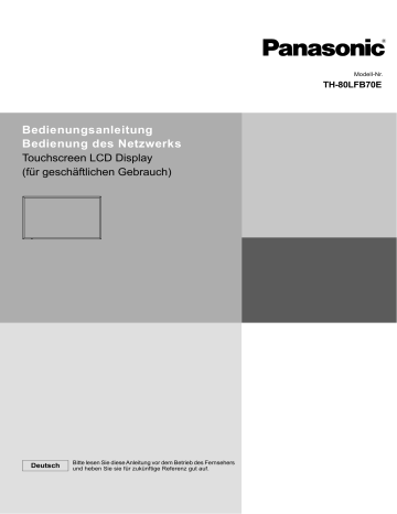 Panasonic TH80LFB70E Operating Instructions | Manualzz Panasonic TH80LFB70E Operating Instructions | Manualzz