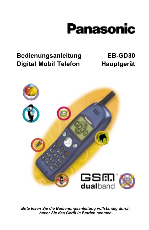 Panasonic EBGD30 Operating instructions Panasonic EBGD30 Operating instructions