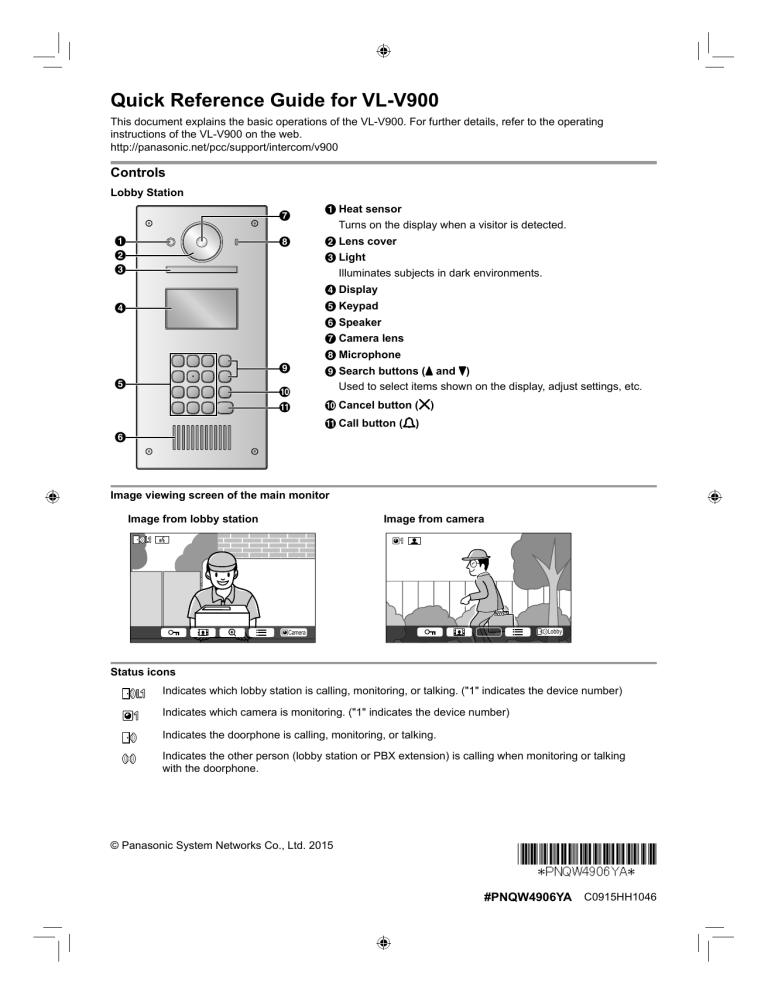 Panasonic VLMVN511BX, VLMVN511EX, KXMVN511EX, KXMVN511BX Operating instructions Panasonic VLMVN511BX, VLMVN511EX, KXMVN511EX, KXMVN511BX Operating instructions