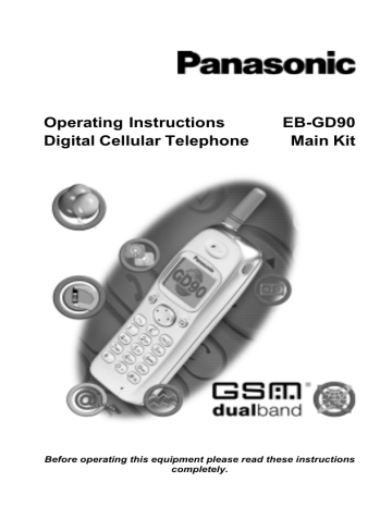 Panasonic EBGD90 Operating instructions Panasonic EBGD90 Operating instructions