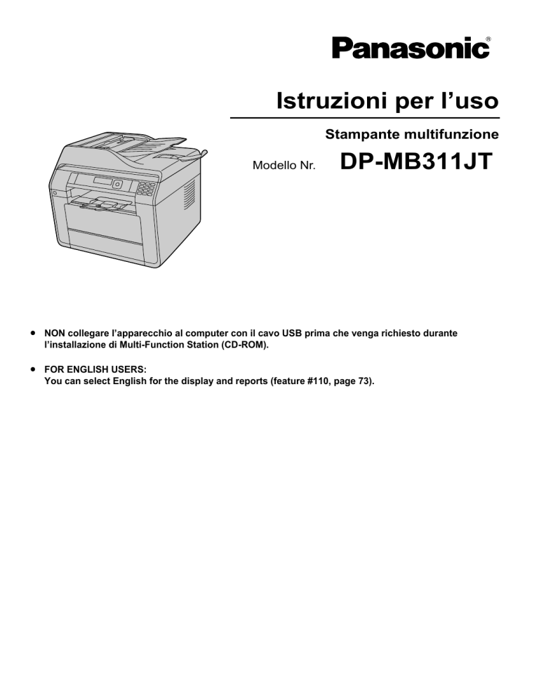 Panasonic DPMB311JT Operating instructions Panasonic DPMB311JT Operating instructions