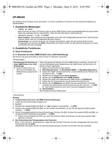 Panasonic DPMB300 Operating instructions Panasonic DPMB300 Operating instructions