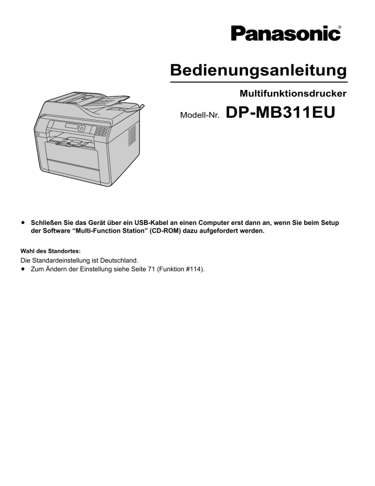 Panasonic DPMB311EU Operating instructions Panasonic DPMB311EU Operating instructions
