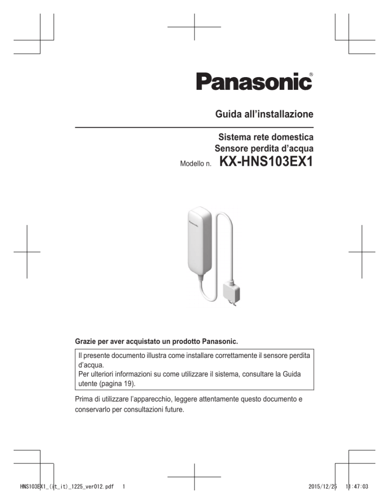 Panasonic KXHNS103EX1 Operating instructions Panasonic KXHNS103EX1 Operating instructions