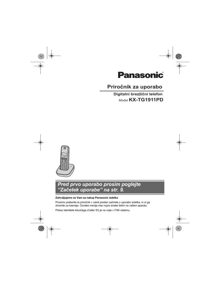 Panasonic KXTG1911PD Operating instructions Panasonic KXTG1911PD Operating instructions