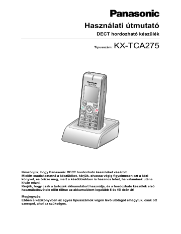 Panasonic KXTCA275CE Operating instructions Panasonic KXTCA275CE Operating instructions