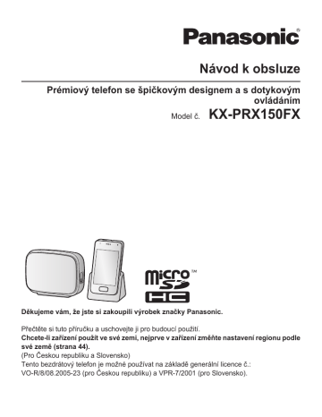 Panasonic KXPRX150FX Operating instructions Panasonic KXPRX150FX Operating instructions