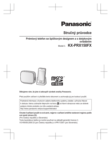 Panasonic KXPRX150FX Operating instructions Panasonic KXPRX150FX Operating instructions