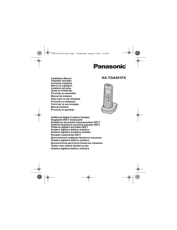 Panasonic KXTGA551FX Operating instructions Panasonic KXTGA551FX Operating instructions
