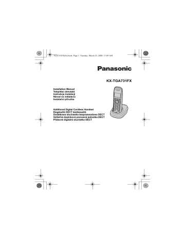 Panasonic KXTGA731FX Operating instructions Panasonic KXTGA731FX Operating instructions
