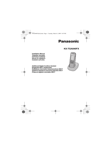 Panasonic KXTGA840FX Operating instructions Panasonic KXTGA840FX Operating instructions
