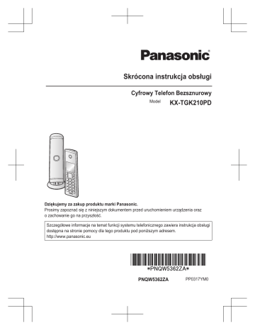 Panasonic KXTGK210PD Operating instructions Panasonic KXTGK210PD Operating instructions