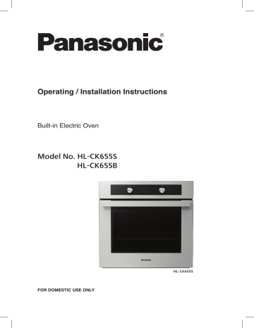 Panasonic HLCK655S, HLCK655B Operating instructions Panasonic HLCK655S, HLCK655B Operating instructions