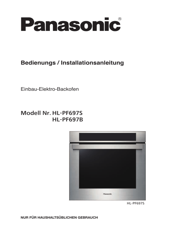 Panasonic HLPF697S, HLPF697B Operating instructions Panasonic HLPF697S, HLPF697B Operating instructions