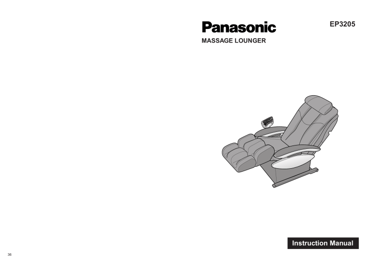 Panasonic EP3205R2 Operating instructions Panasonic EP3205R2 Operating instructions