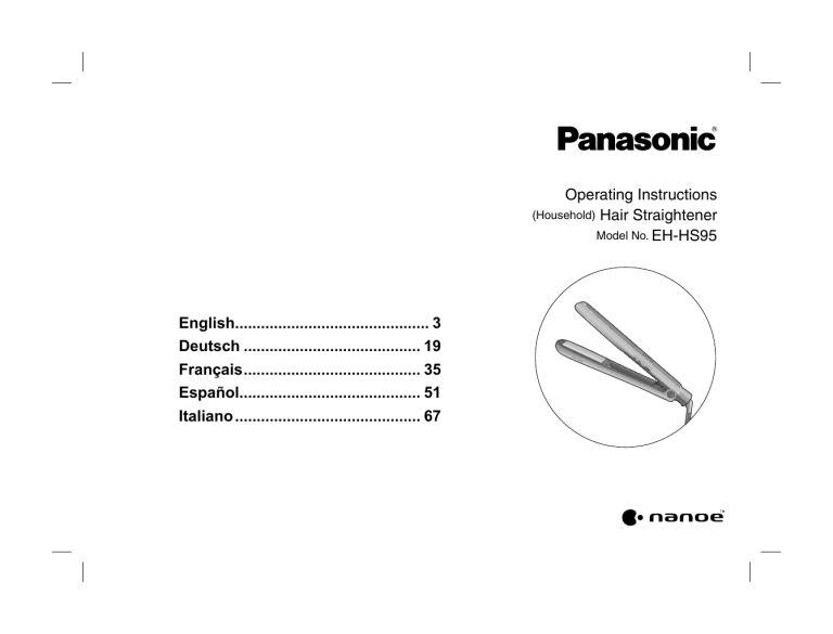 Panasonic EHHS95 Operating instructions Panasonic EHHS95 Operating instructions