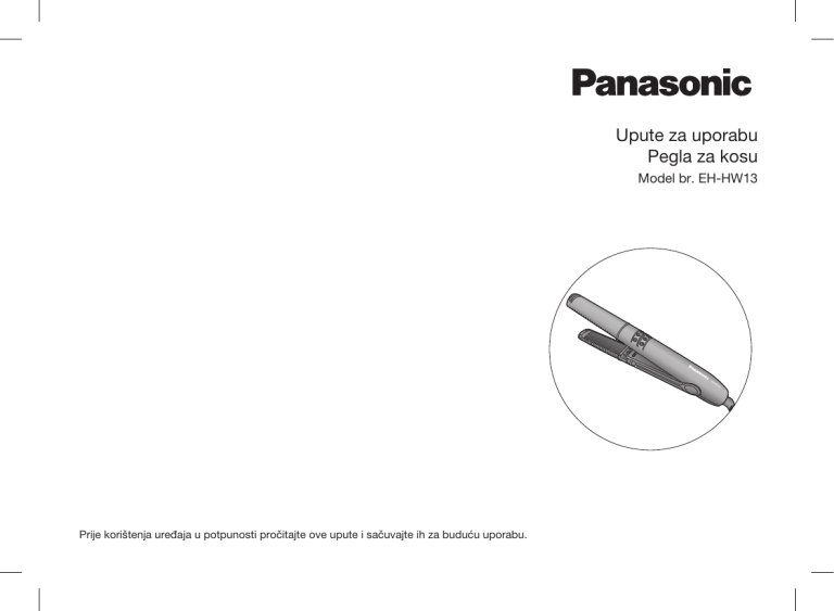 Panasonic EHHW13 Operating instructions Panasonic EHHW13 Operating instructions