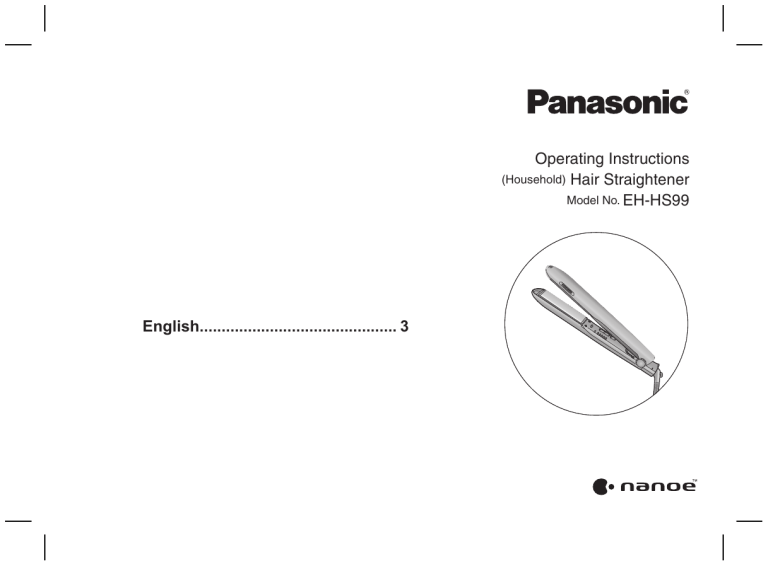 Panasonic EHHS99 Operating instructions Panasonic EHHS99 Operating instructions