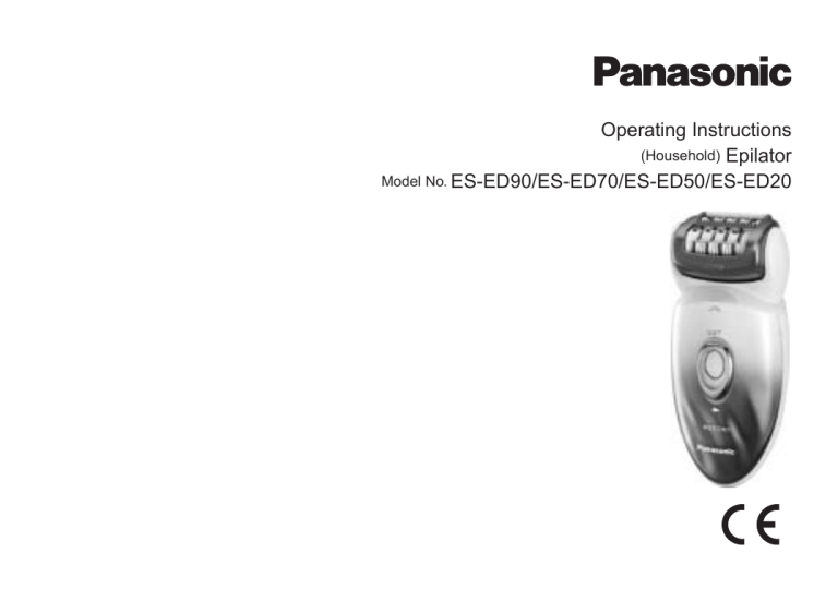 Panasonic ESED20, ESED50, ESED90 Operating instructions Panasonic ESED20, ESED50, ESED90 Operating instructions