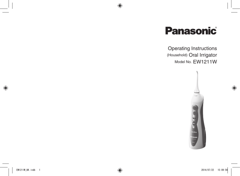 Panasonic EW1211 Operating instructions Panasonic EW1211 Operating instructions