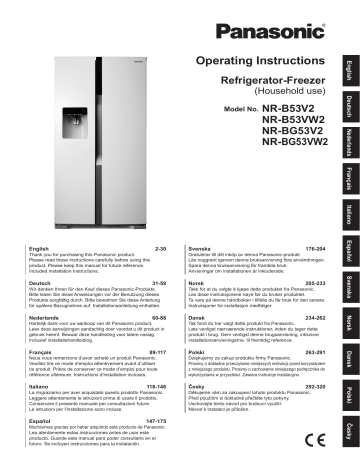 Panasonic NRB53VW2, NRB53V2 Operating instructions Panasonic NRB53VW2, NRB53V2 Operating instructions