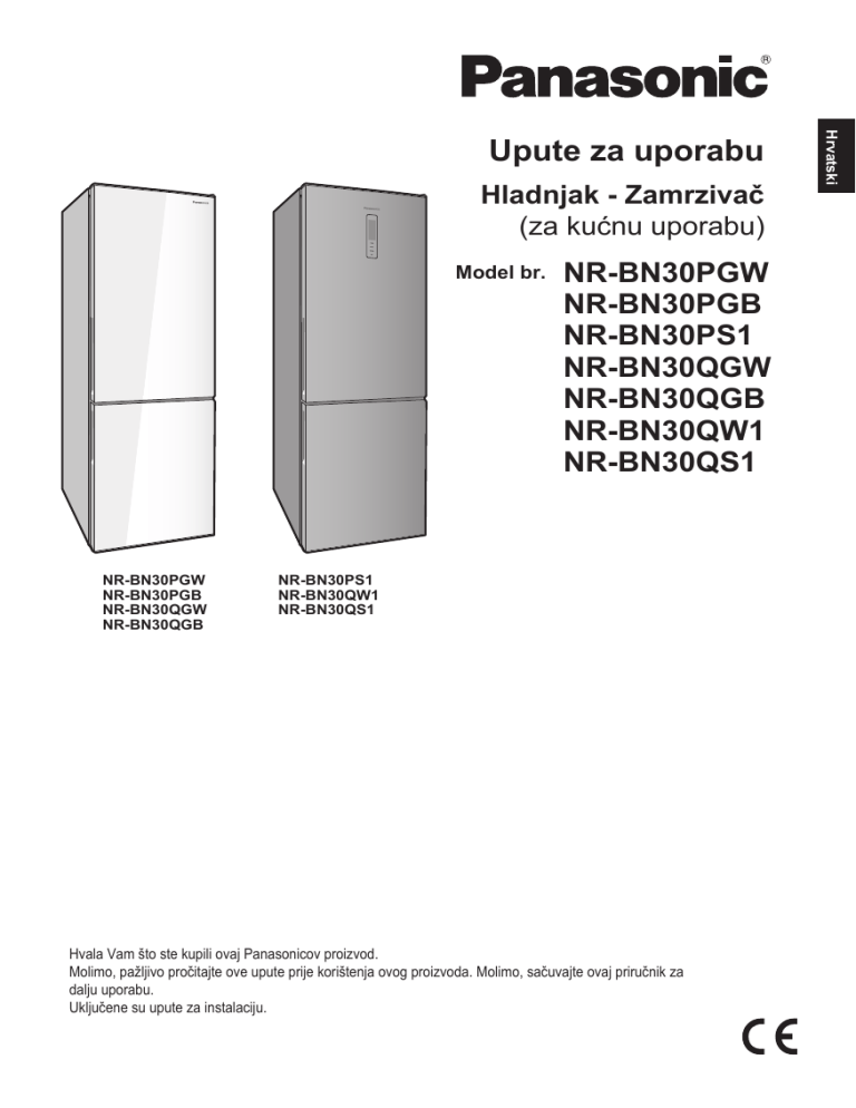 Panasonic NRBN30QGB, NRBN30PS1, NRBN30QS1, NRBN30QGW, NRBN30PGW, NRBN30PGB, NRBN30QW1 Operating instructions Panasonic NRBN30QGB, NRBN30PS1, NRBN30QS1, NRBN30QGW, NRBN30PGW, NRBN30PGB, NRBN30QW1 Operating instructions