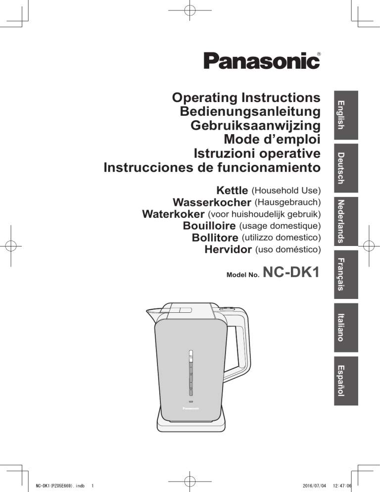 Panasonic NCDK1CXC Owner's manual Panasonic NCDK1CXC Owner's manual