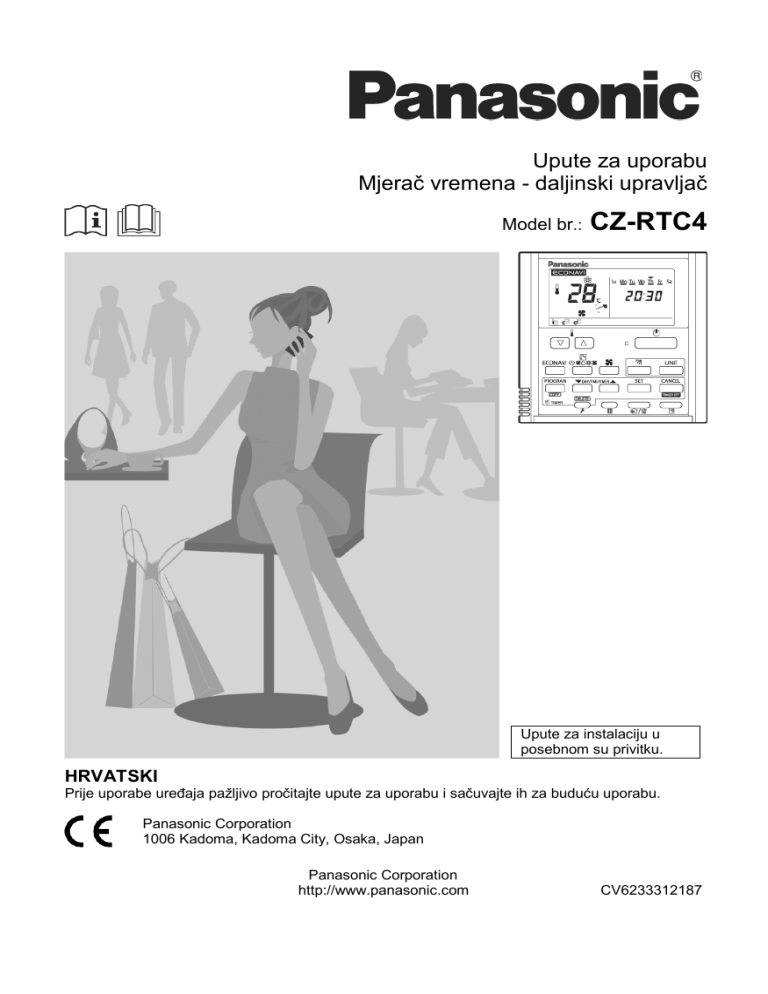 Panasonic CZRTC3, CZRTC4 Operating instructions Panasonic CZRTC3, CZRTC4 Operating instructions