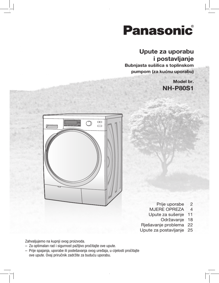 Panasonic NHP80S1 Operating instructions Panasonic NHP80S1 Operating instructions