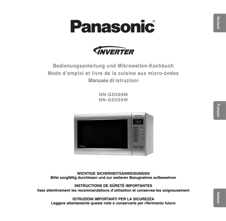 Panasonic NNGD569MWPG, NNGD559WWPG Operating instructions Panasonic NNGD569MWPG, NNGD559WWPG Operating instructions