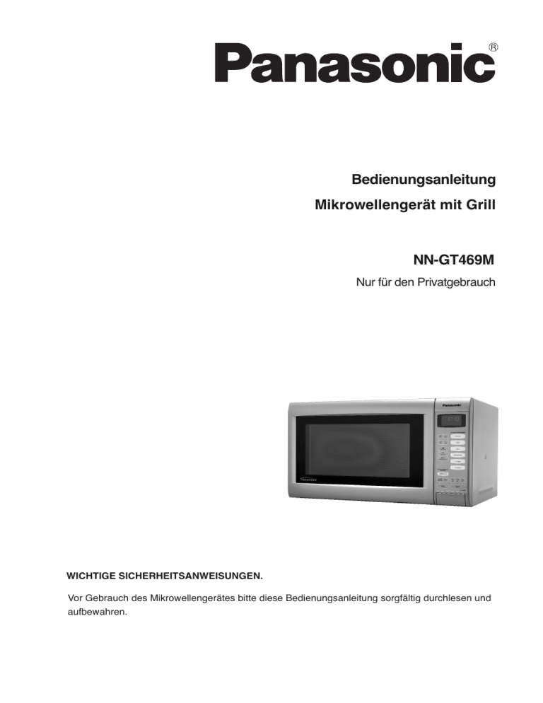 Panasonic NNGT469M Operating instructions Panasonic NNGT469M Operating instructions