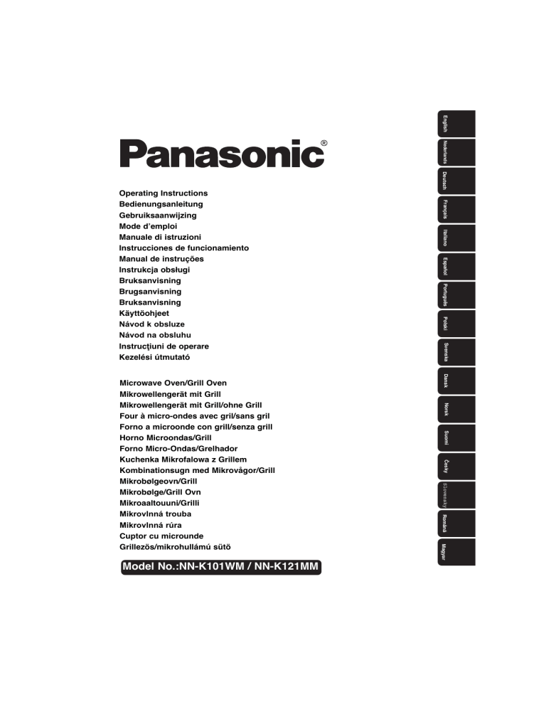 Panasonic NNK121MMEPG, NNK101WMEPG Operating instructions Panasonic NNK121MMEPG, NNK101WMEPG Operating instructions