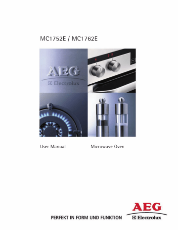 Aeg-Electrolux MC1752E-M User Manual | Manualzz Aeg-Electrolux MC1752E-M User Manual | Manualzz