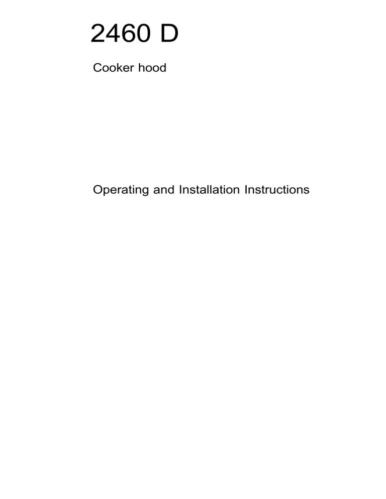AEG 2460D-A/GB User manual AEG 2460D-A/GB User manual