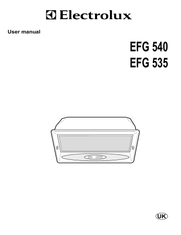 Electrolux EFG540G/GB, EFG535G/GB User manual Electrolux EFG540G/GB, EFG535G/GB User manual