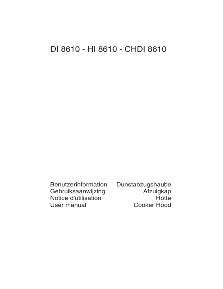 Aeg-Electrolux HI8610-M User manual Aeg-Electrolux HI8610-M User manual