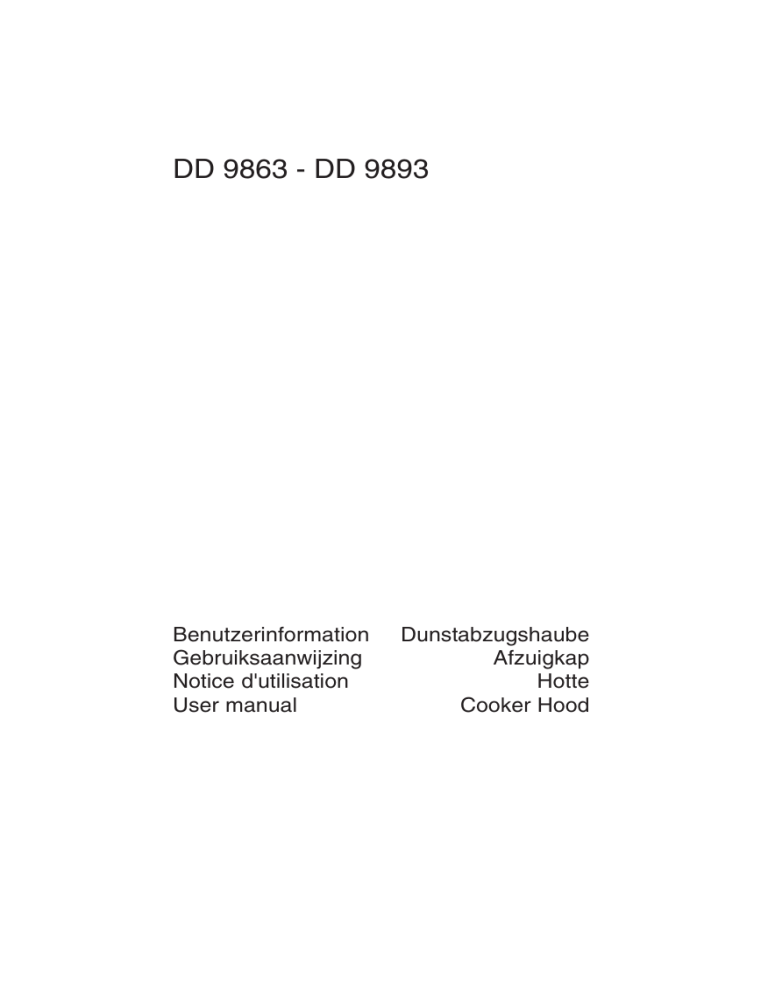 Aeg-Electrolux DD9893-M User manual Aeg-Electrolux DD9893-M User manual