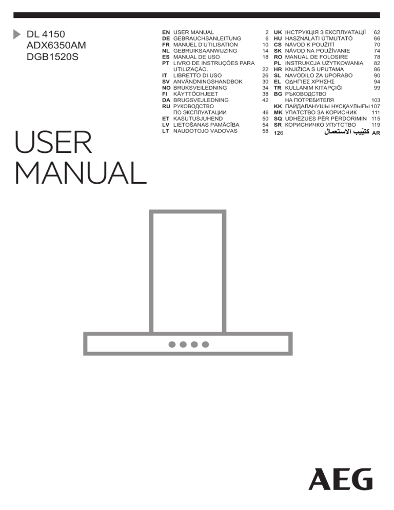AEG DL4150-ML User manual AEG DL4150-ML User manual