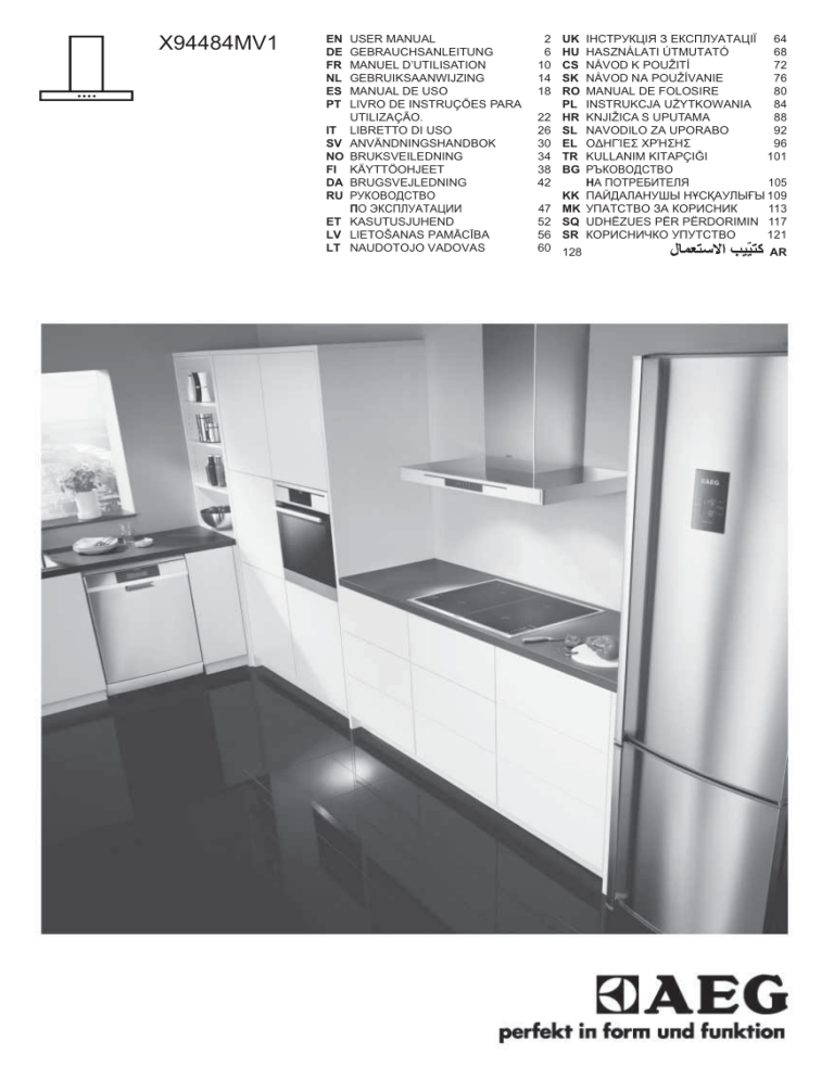 AEG X94484MV1 User manual AEG X94484MV1 User manual