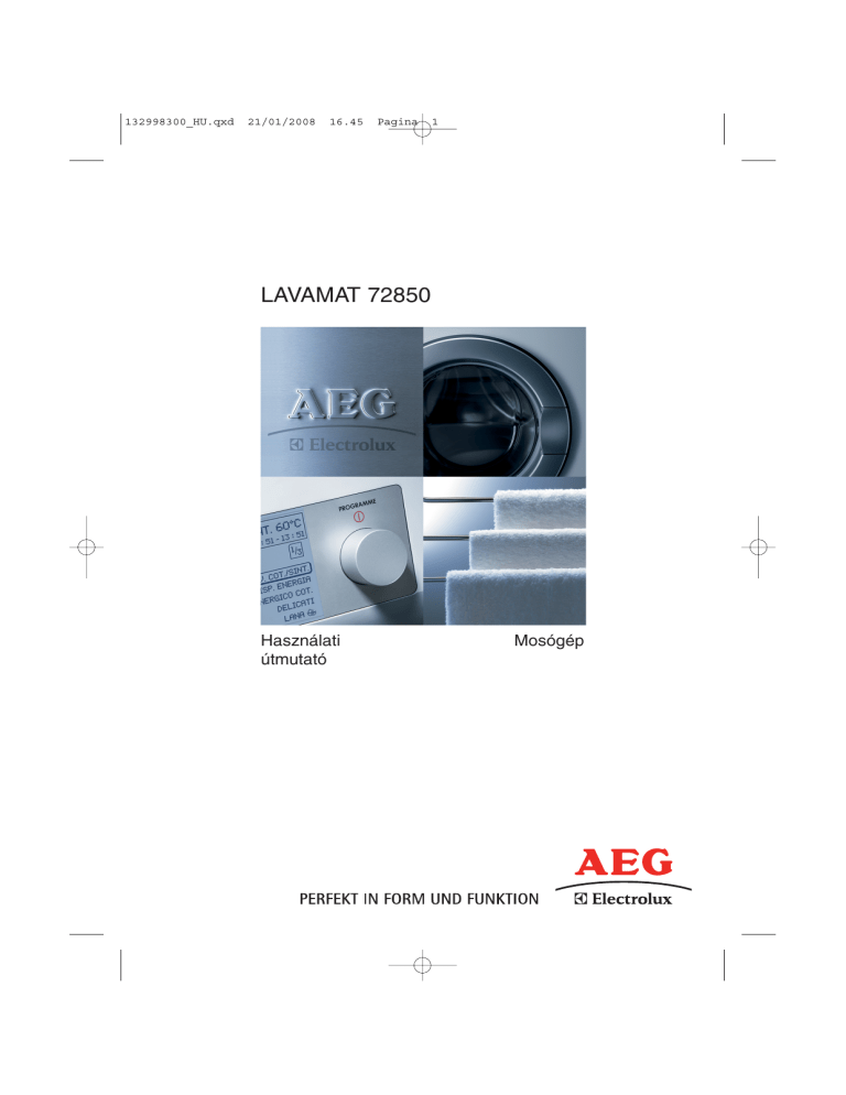 Aeg-Electrolux L72850 User manual Aeg-Electrolux L72850 User manual