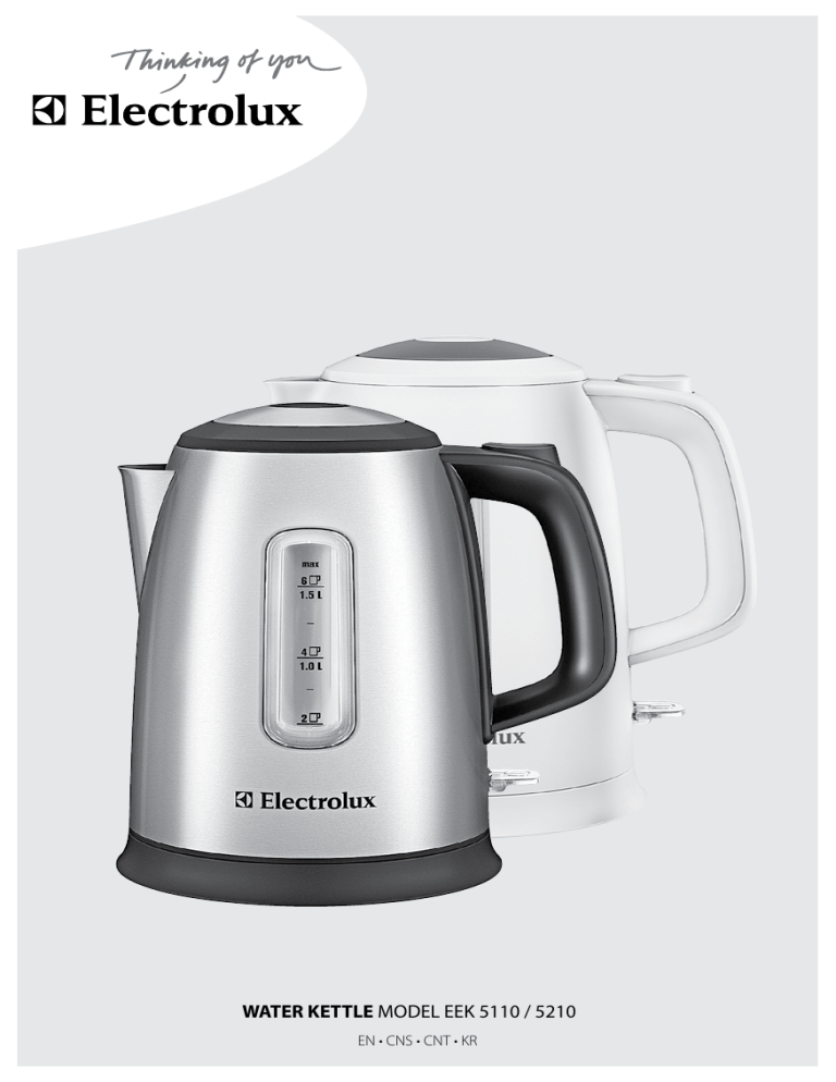 Electrolux EEK5210 User manual Electrolux EEK5210 User manual