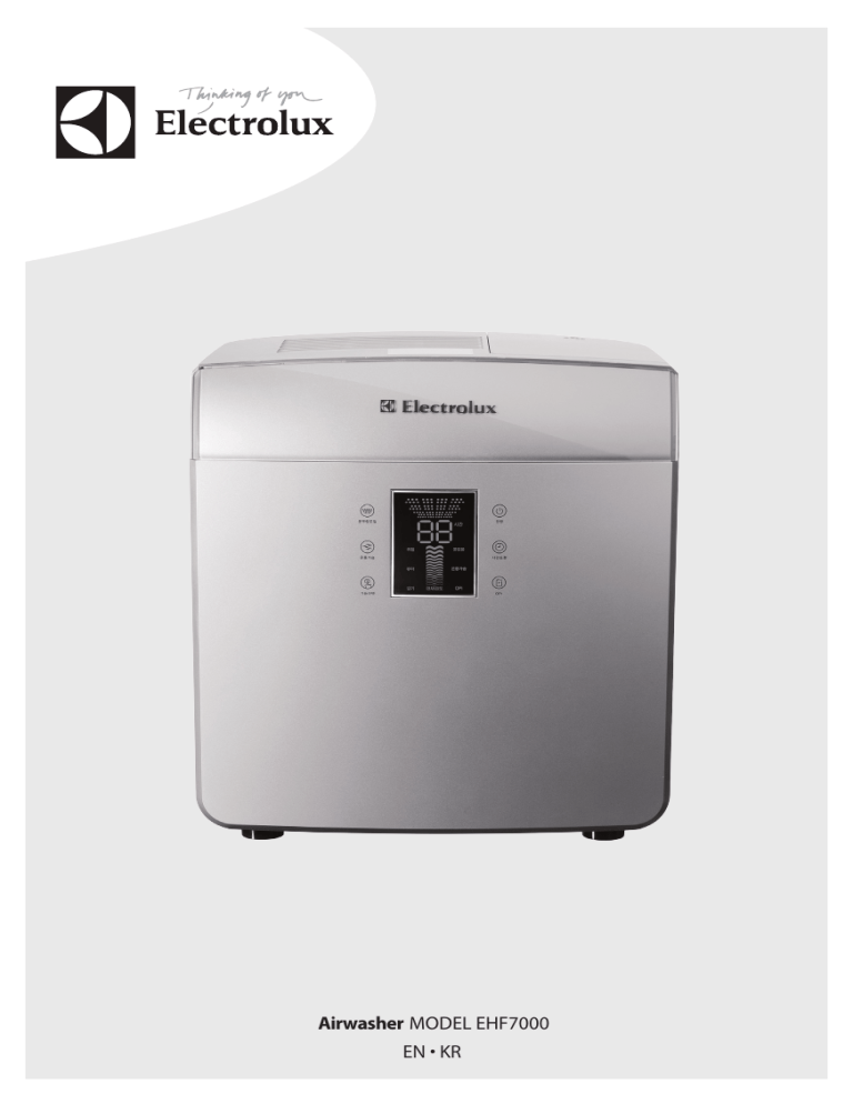 Electrolux EHF7000 User manual Electrolux EHF7000 User manual