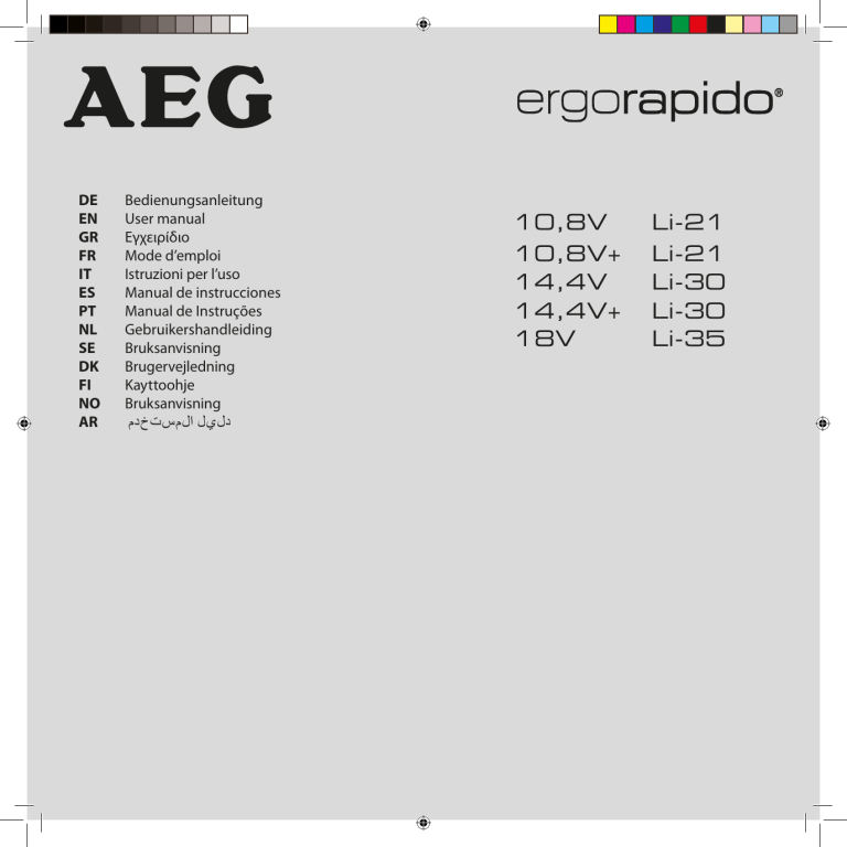 AEG AG3213, AG3211, AG3013, AG3012, AG3212, AG3103, AG3101, AG3106, AG3105, AG35POWER User manual AEG AG3213, AG3211, AG3013, AG3012, AG3212, AG3103, AG3101, AG3106, AG3105, AG35POWER User manual