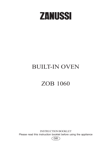 Zanussi ZOB1060X User manual Zanussi ZOB1060X User manual